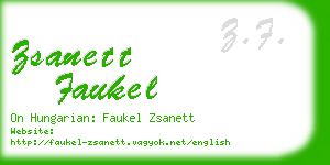 zsanett faukel business card